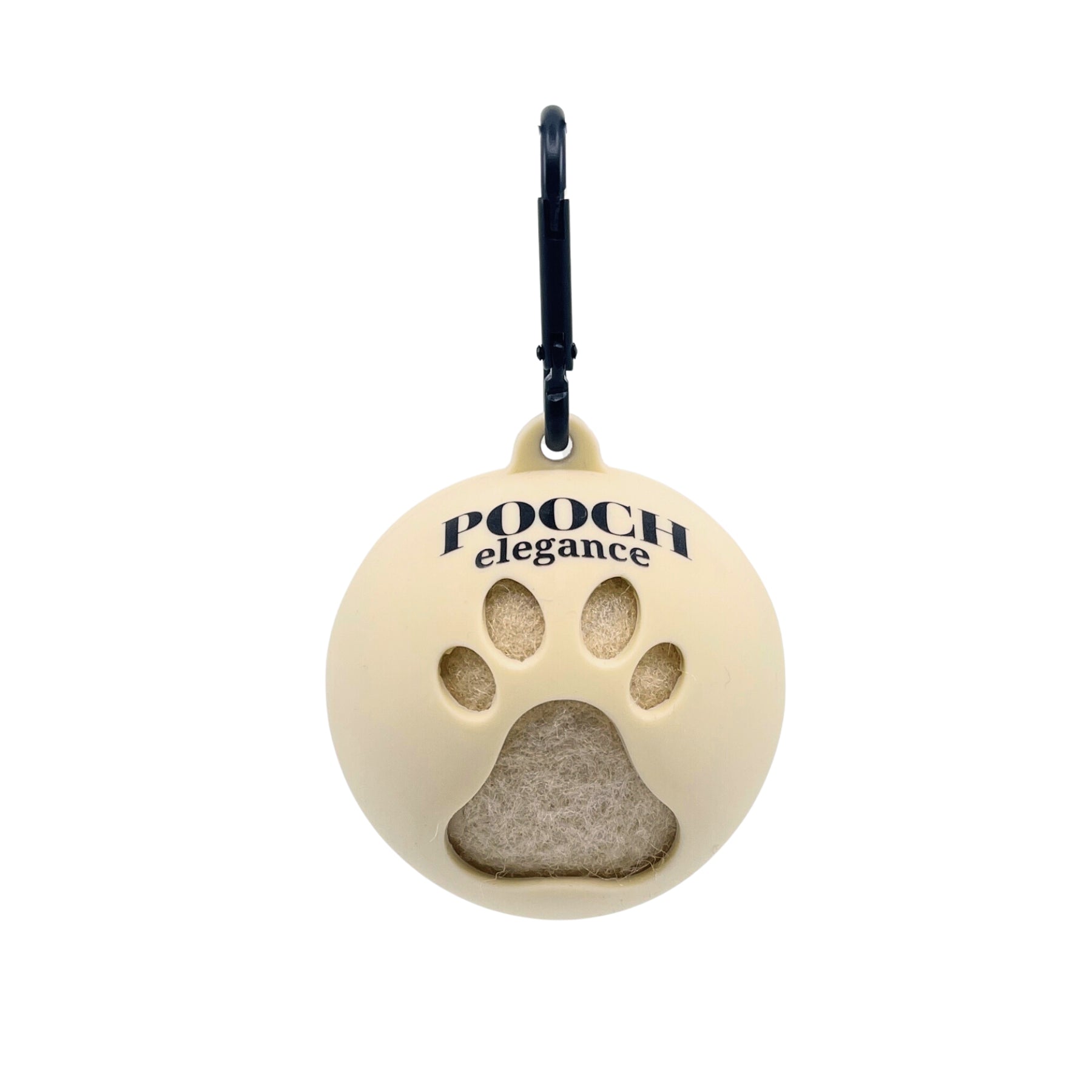 Dog Tennis Ball & Holder - Pastel Yellow