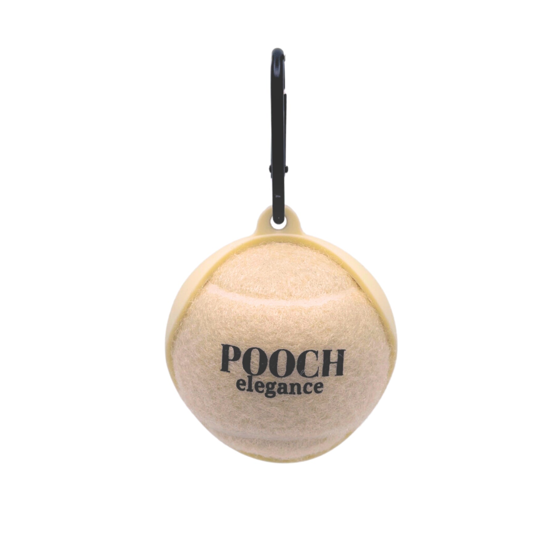 Dog Tennis Ball & Holder - Pastel Yellow