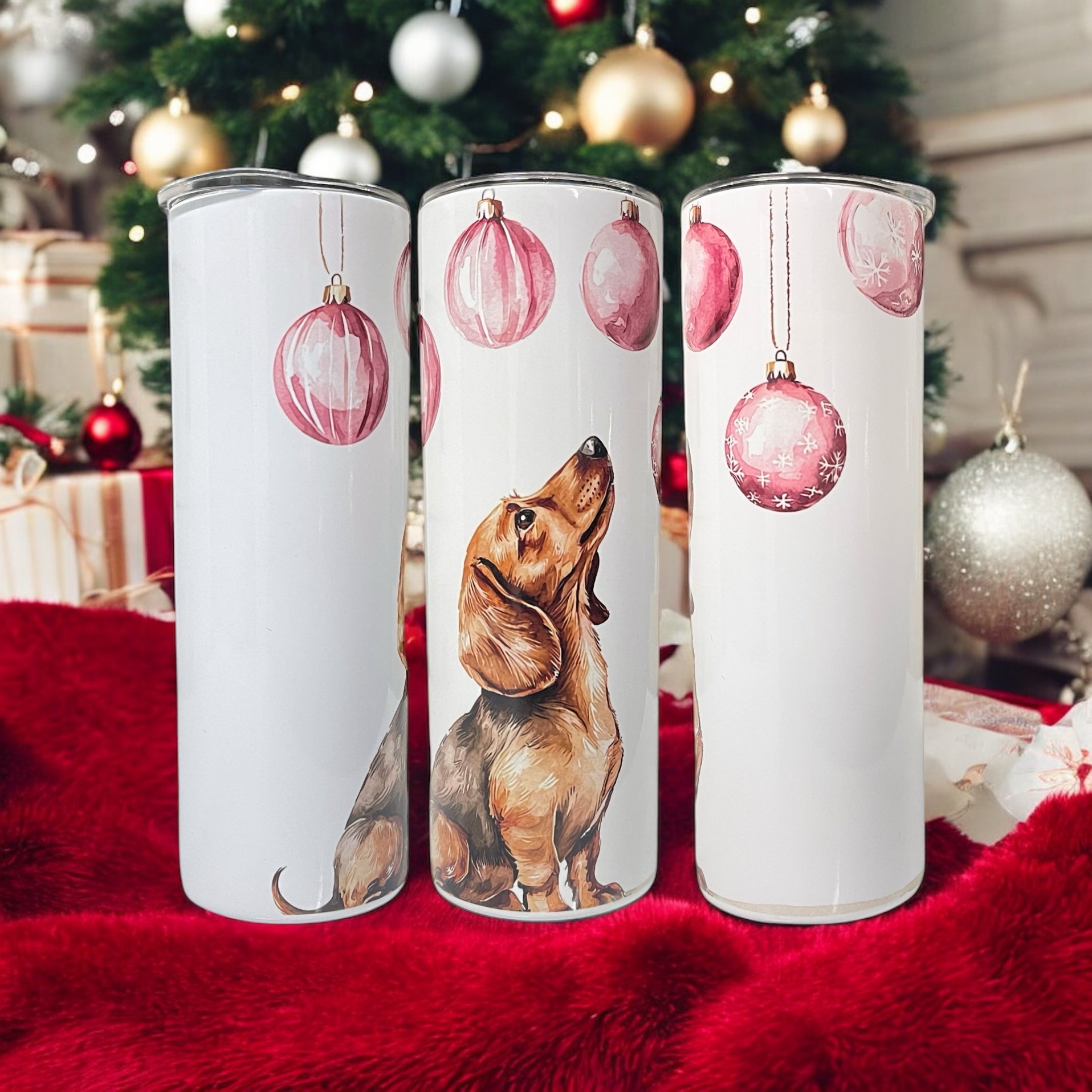 Christmas Dachshund Tumbler