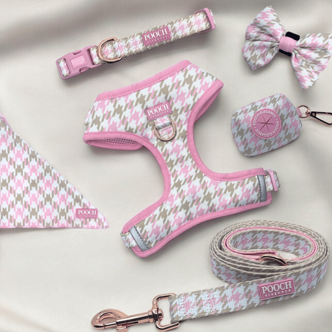 Houndstooth - Belle Adjustable Dog Harness