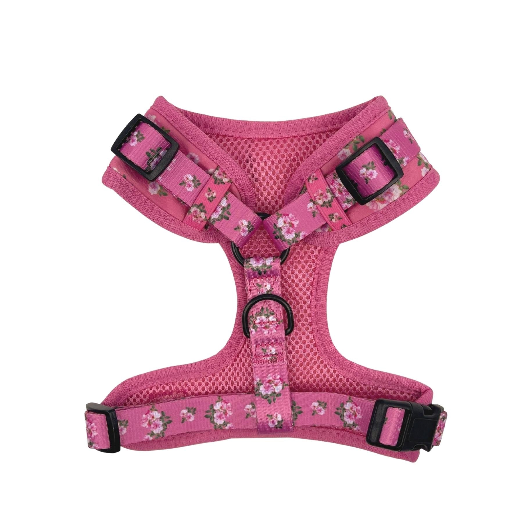 Bouquet of Roses Adjustable Dog Harness - Pooch Elegance