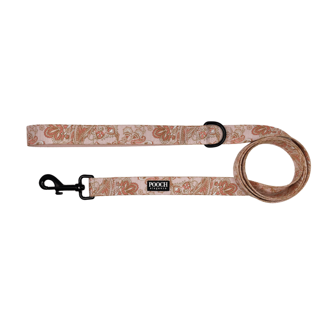 Paisley Blush Leash - Pooch Elegance